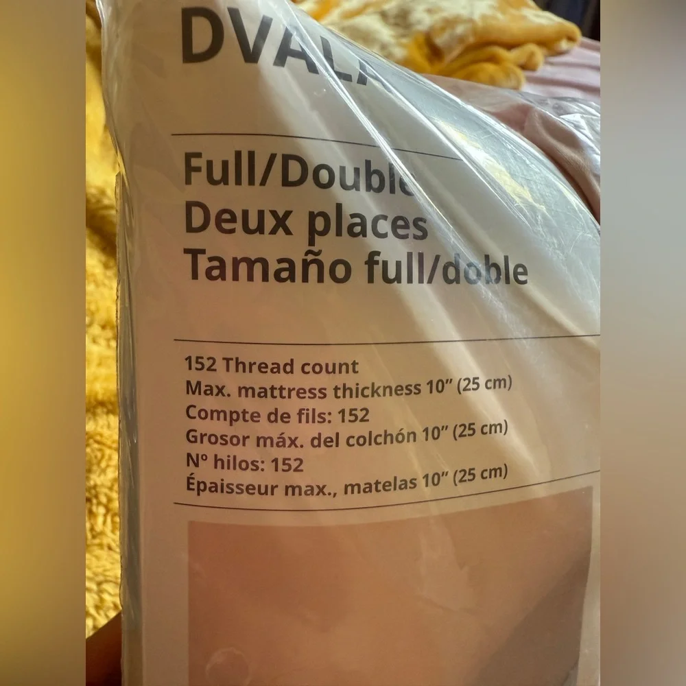 IKEA DVALA Full/Double Pink Sheet